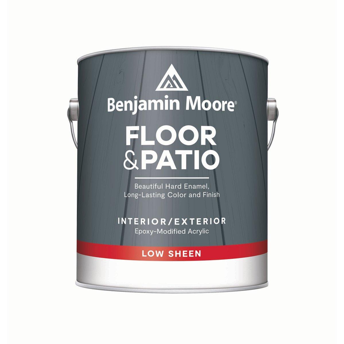Floor & Patio Latex Enamel, Low Sheen White 1 Gallon