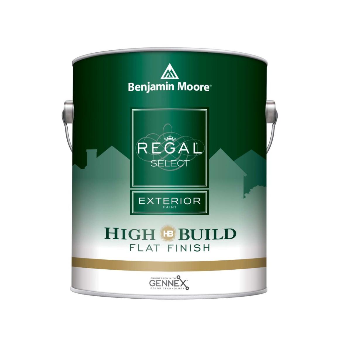 Benjamin Moore Regal Select Exterior High Build Paint Flat Finish White Quart