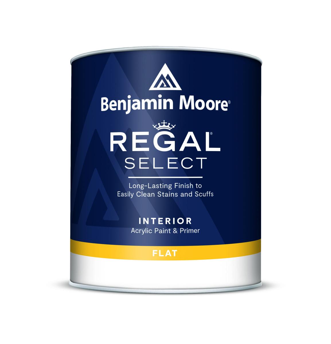 Benjamin Moore Regal Select Interior Paint and Primer Flat White 1 Quart