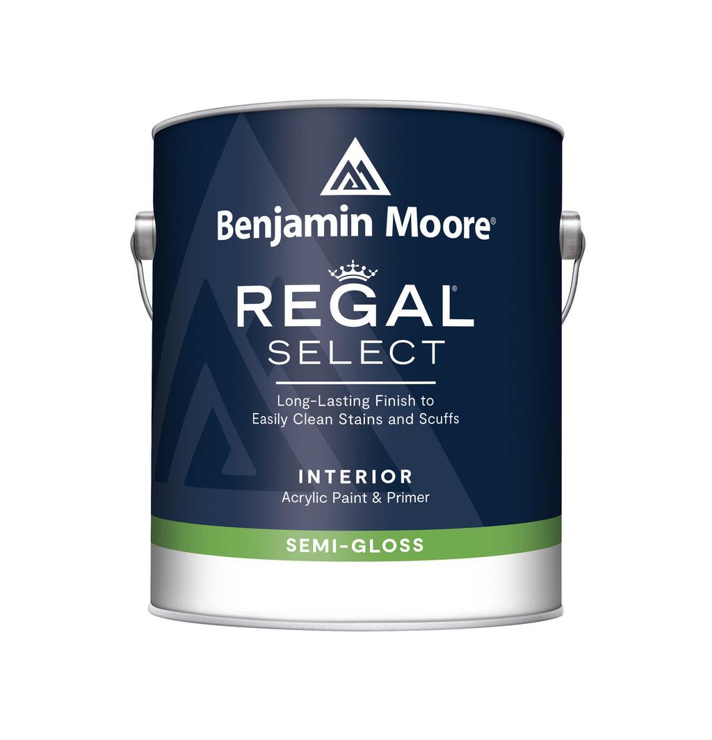 Benjamin Moore Regal Select Interior Paint and Primer Semi-Gloss White 1 Quart