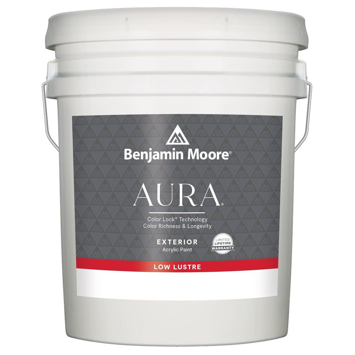 Aura Acrylic Low Lustre White Exterior Paint 5 Gallons