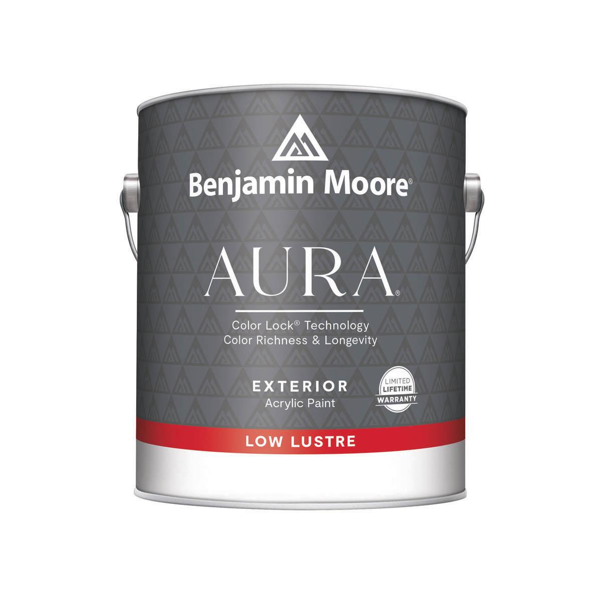 Aura Acrylic Low Lustre White Exterior Paint 1 Gallon