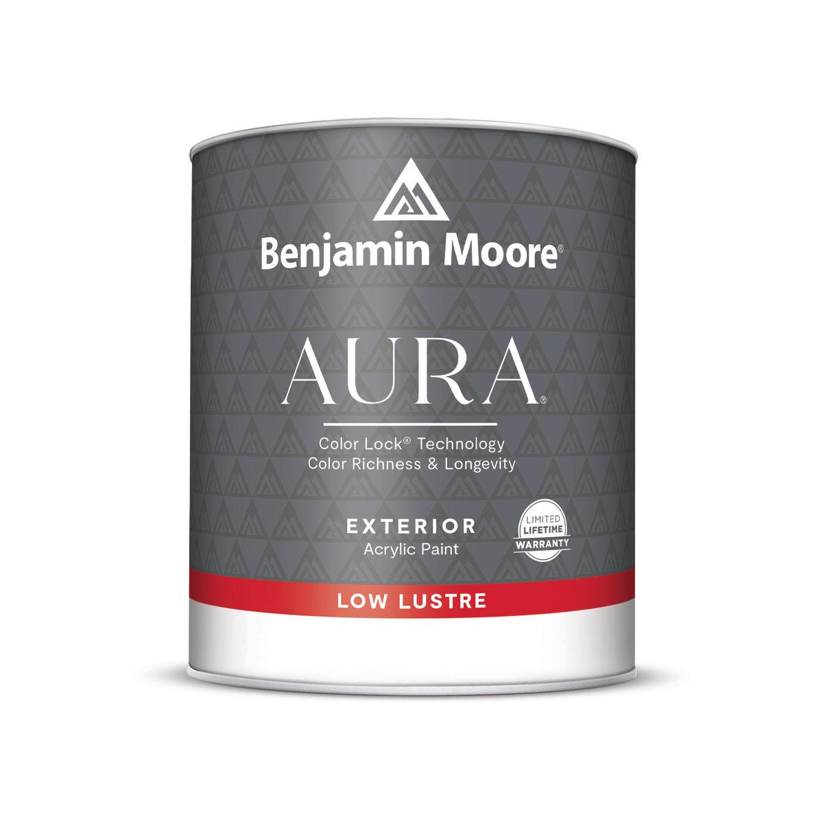 Aura Acrylic Low Lustre White Exterior Paint 1 Quart