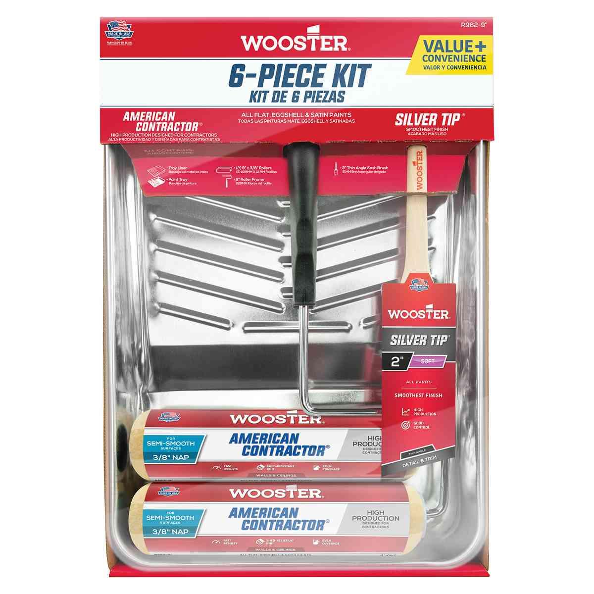 9-in x 3/8-in Nap American Contractor 6-Piece Kit