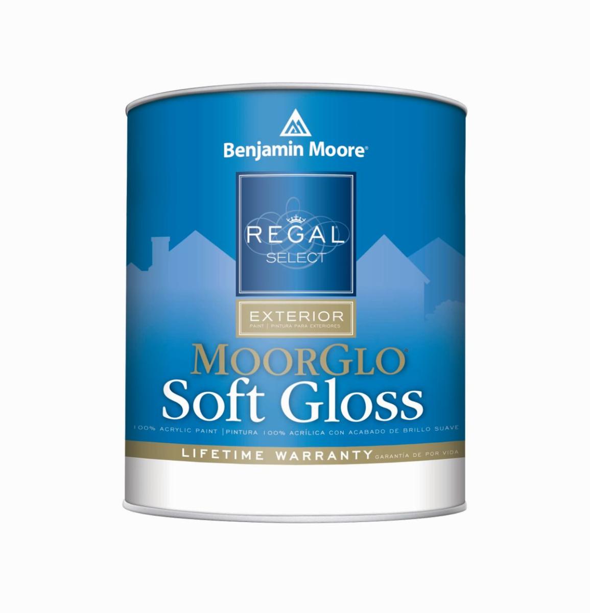 Benjamin Moore Regal Select Exterior Paint Soft Gloss Brilliant White 1 Quart