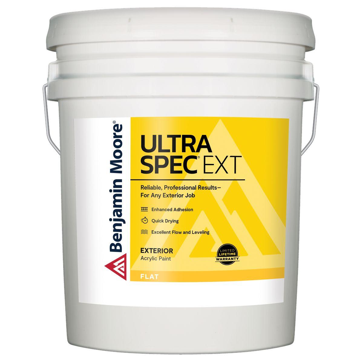 Ultra Spec EXT 100% Acrylic Flat White Exterior Paint 5 Gallons