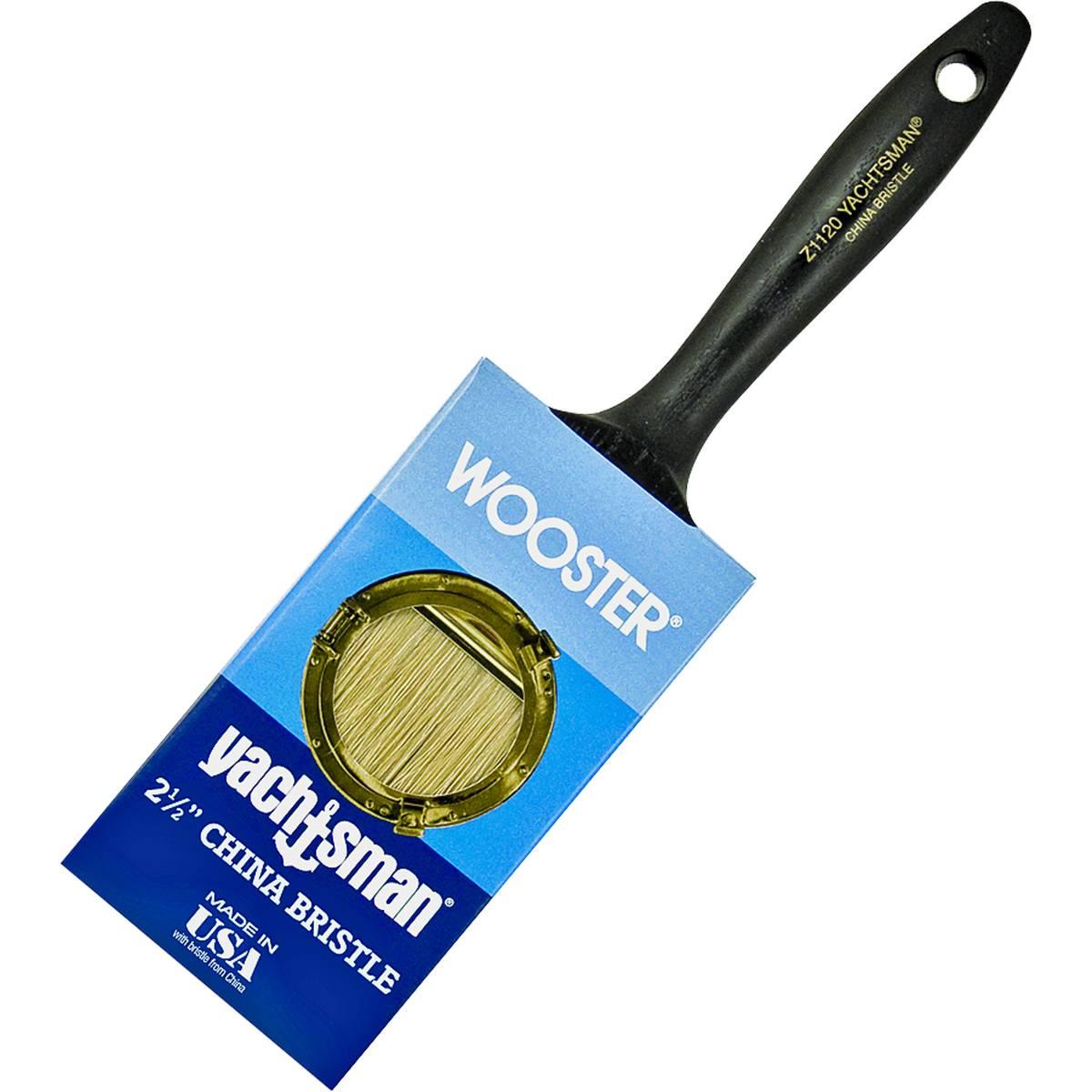 2-1/2-in Yachtsman White China Firm Bristle Flat Varnish Paint Brush