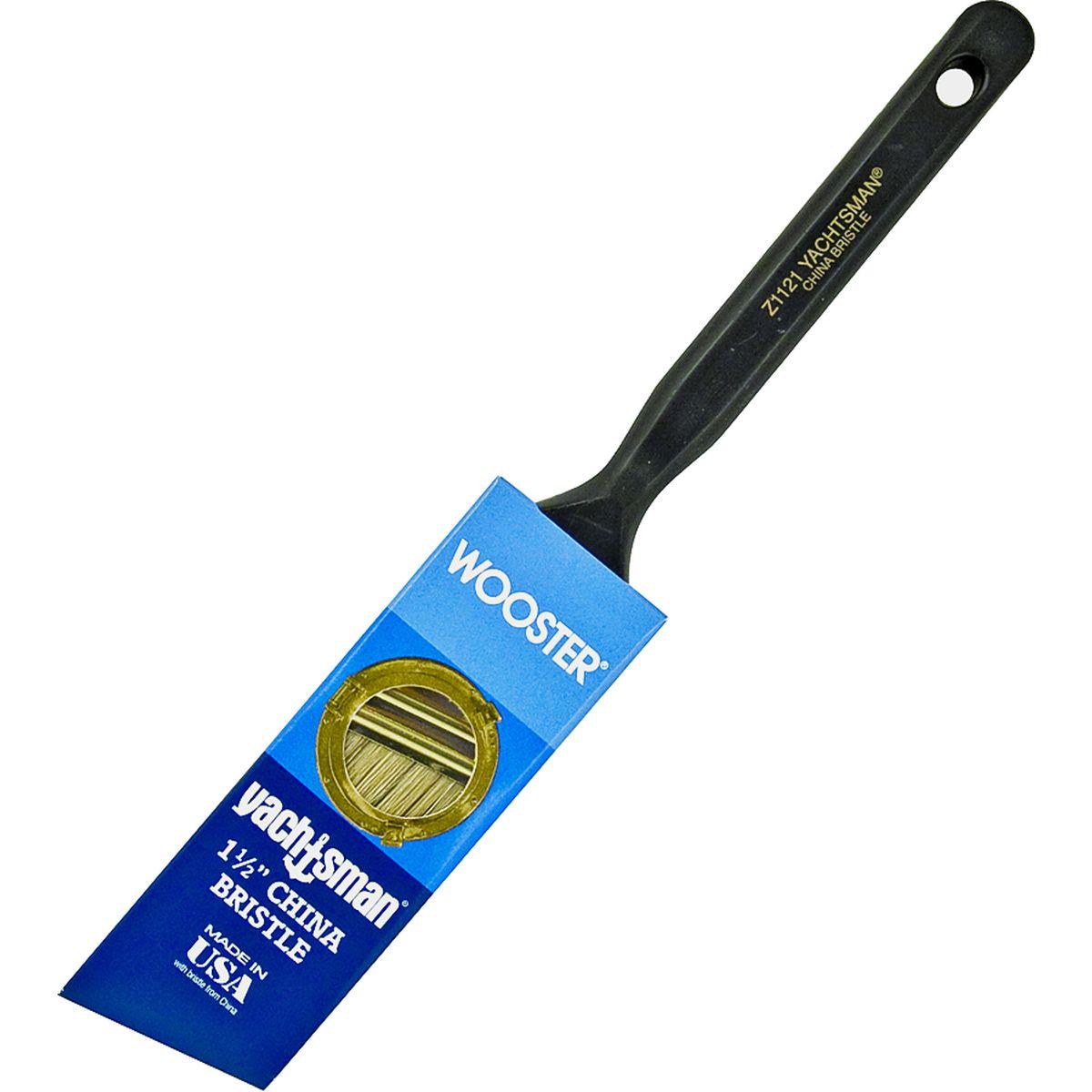 1-1/2-in Yachtsman White China Firm Bristle Angle Sash Paint Brush