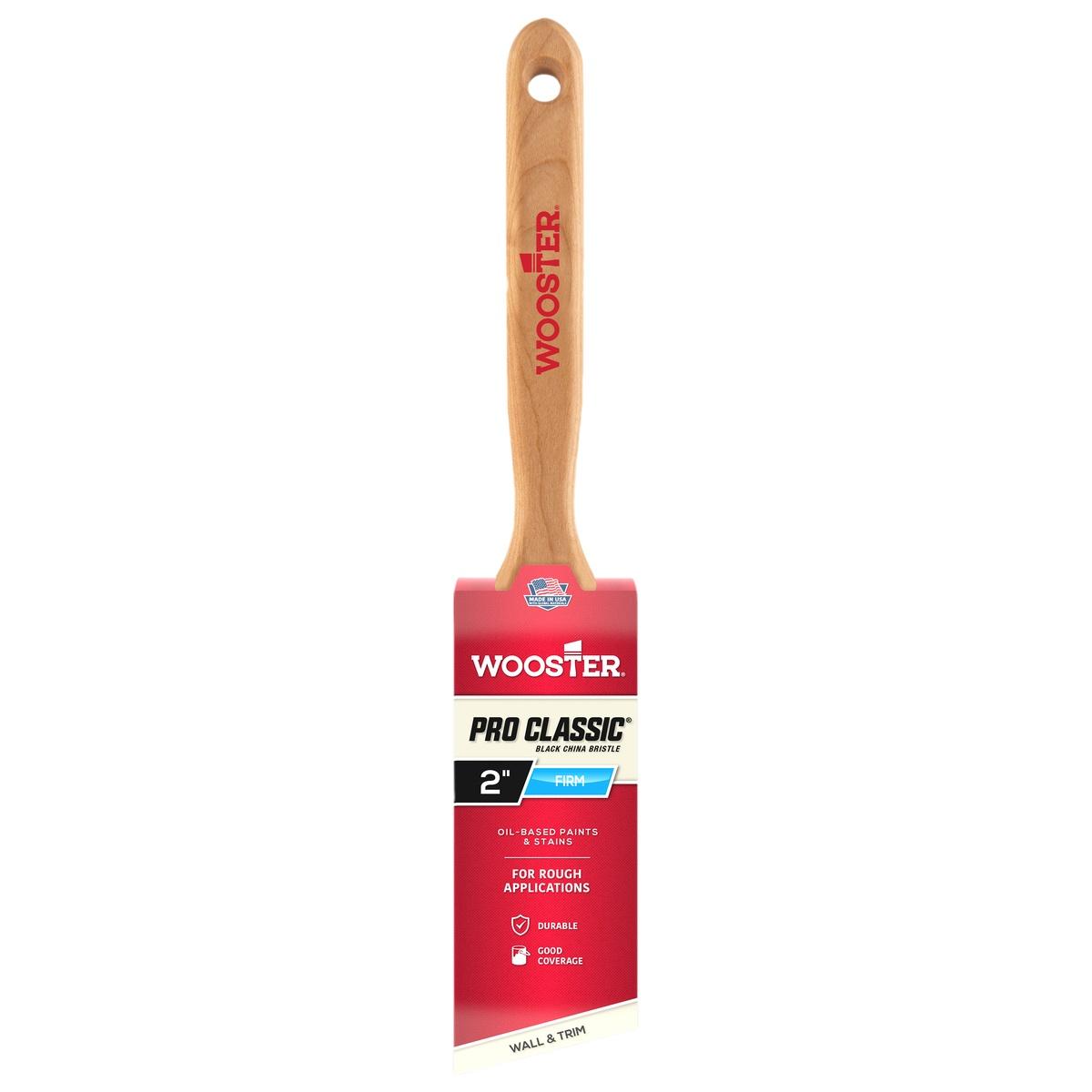 2-in Pro Classic Black China Bristle Angle Sash Paint Brush