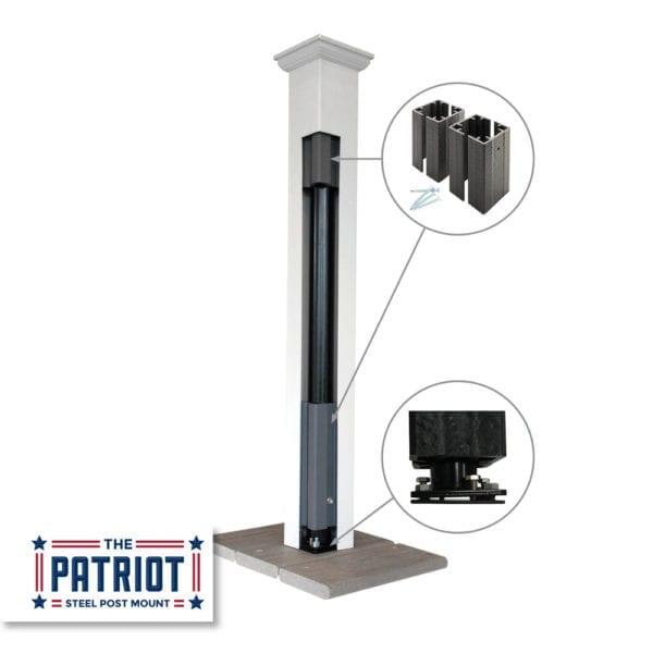 4-in x 4-in x 37-in Patriot Steel Structural Post Mount