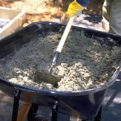 Mixing Concrete in Wheelbarrow- MAS80CON View #2
