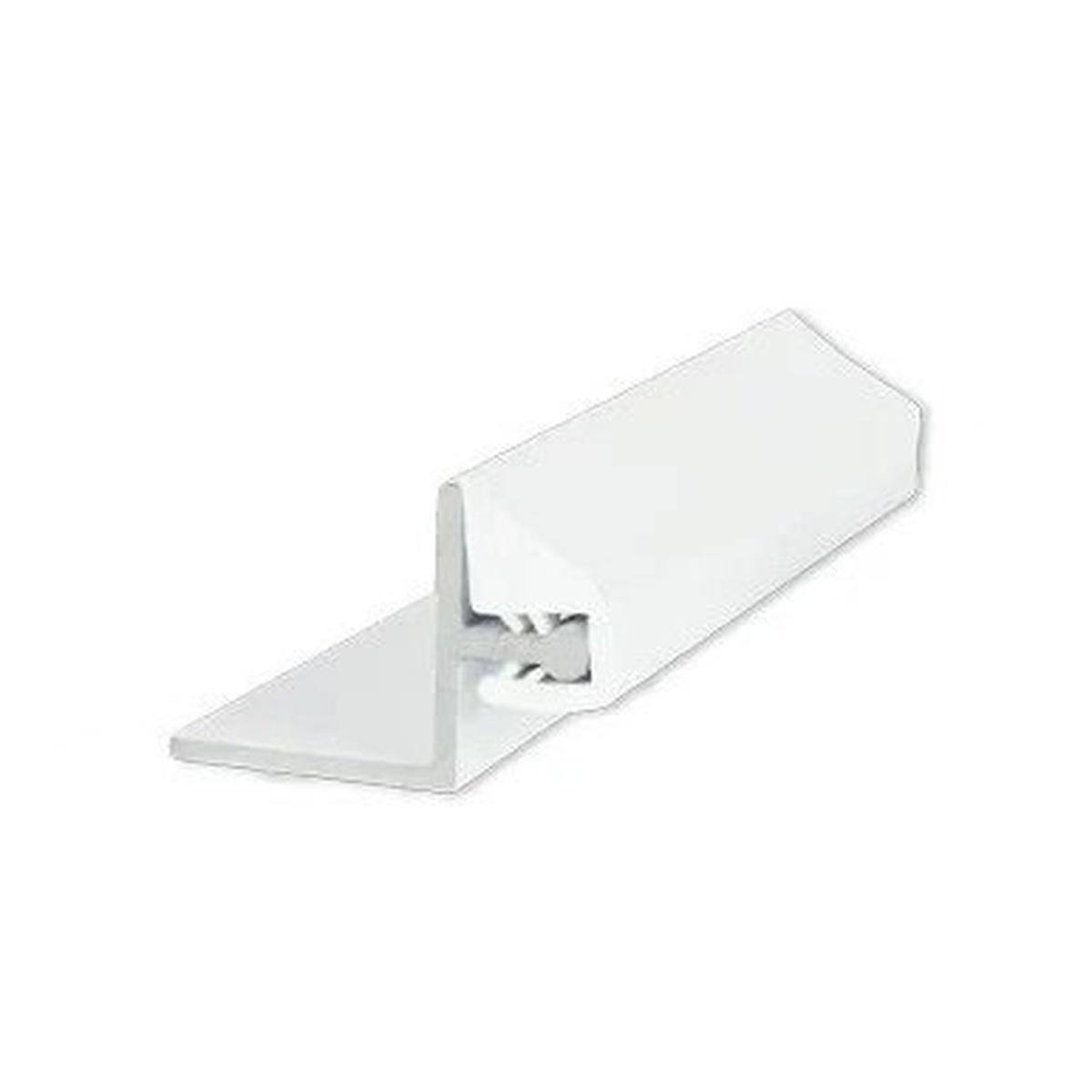 No-Spline Screen Porch System Kit White 8 ft 5-Piece with Screws
