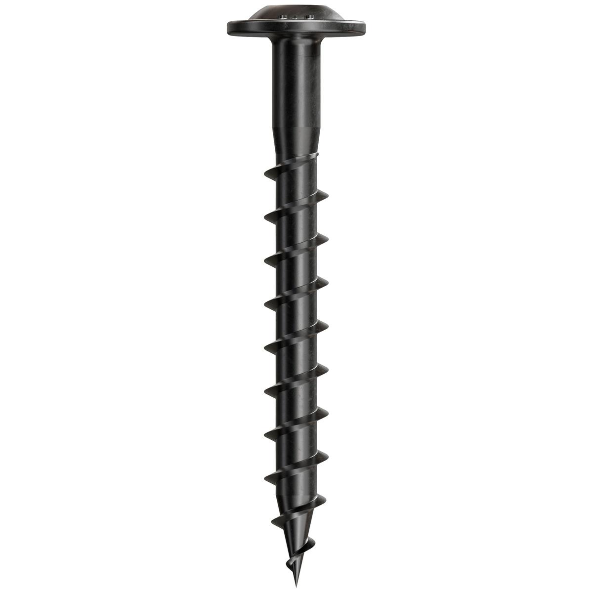 Outdoor Accents Wafer-Head Connector Screws #9 x 1-1/2 in. Black Double-Barrier Coating 50-Pack