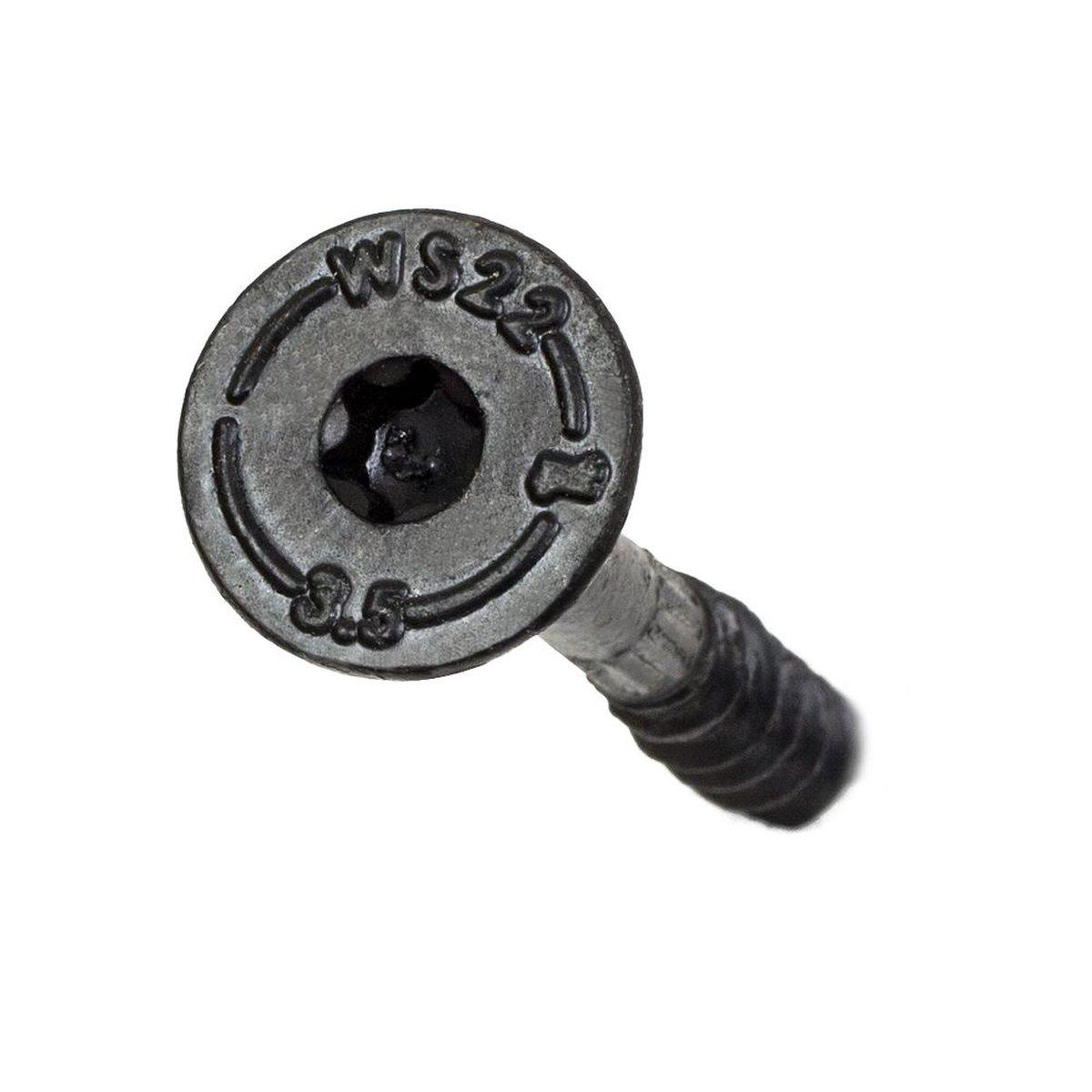 #12 x 3-1/2 in Outdoor Accents Structural Wood Screws Black Double-Barrier Coating 50-Pack Alt #1