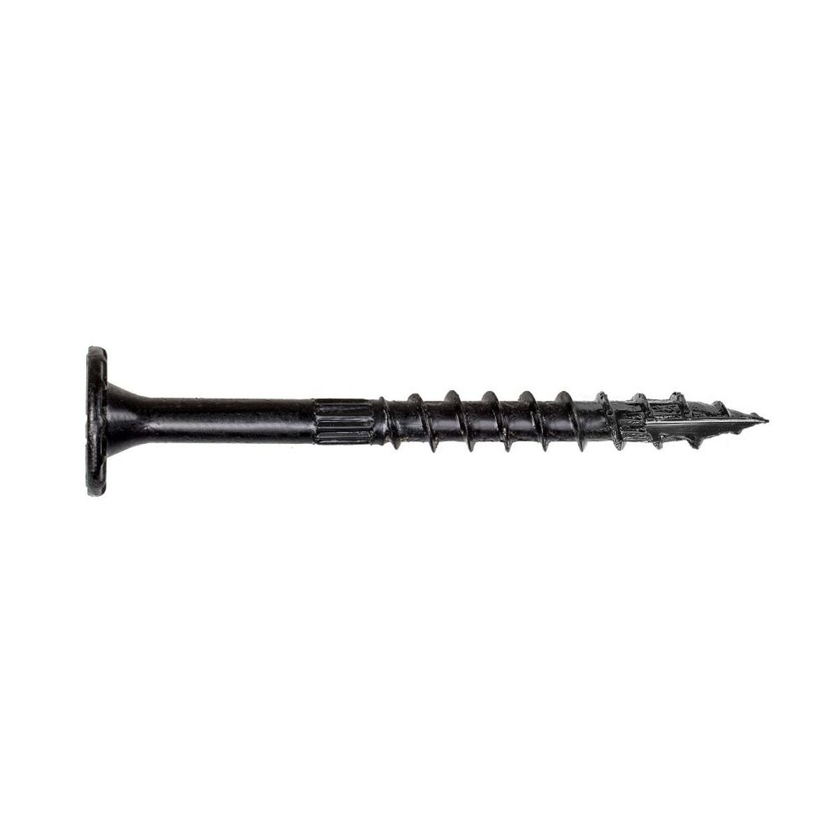 #12 x 3-1/2 in Outdoor Accents Structural Wood Screws Black Double-Barrier Coating 50-Pack