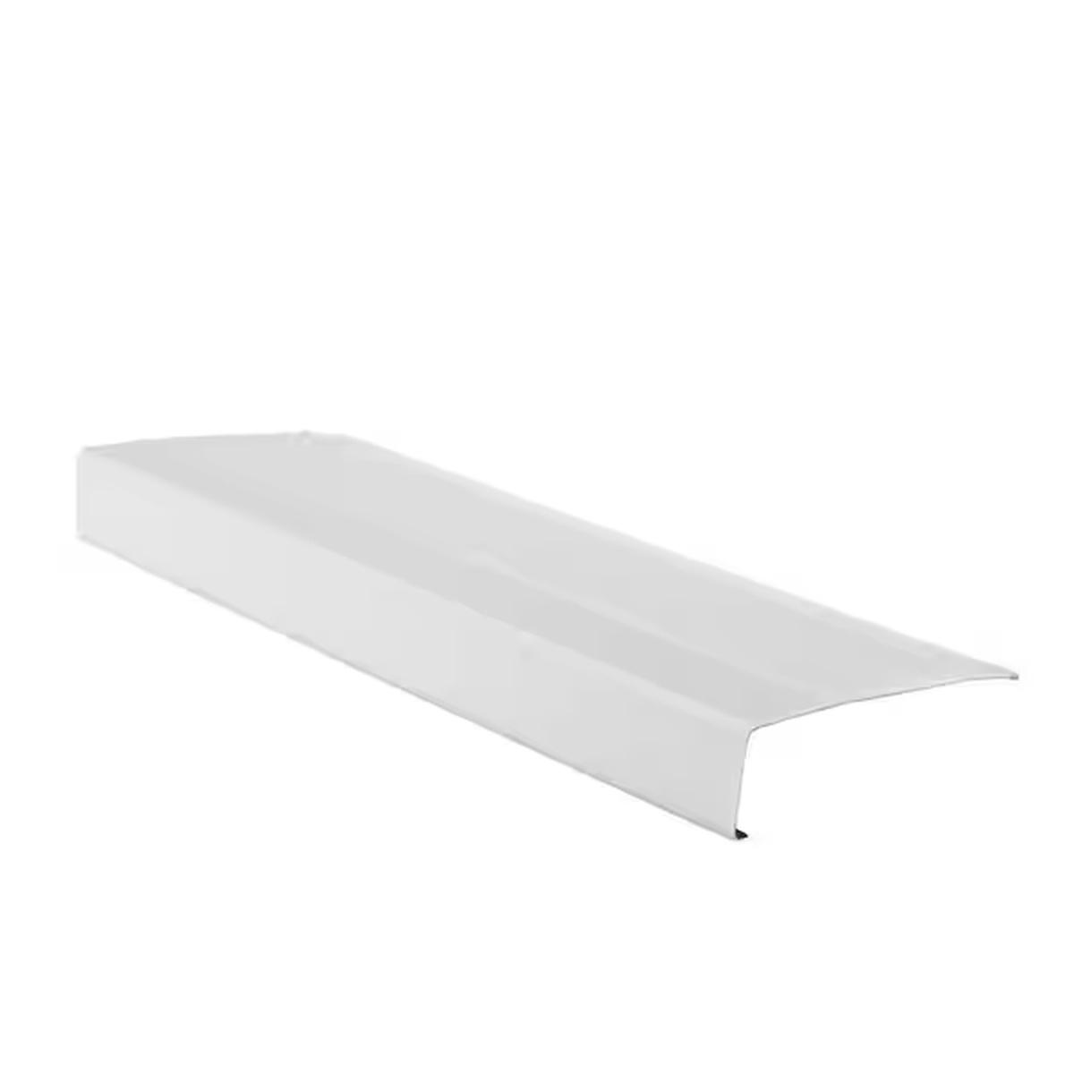 Fascia White Alum 6"X12' (Flat)
