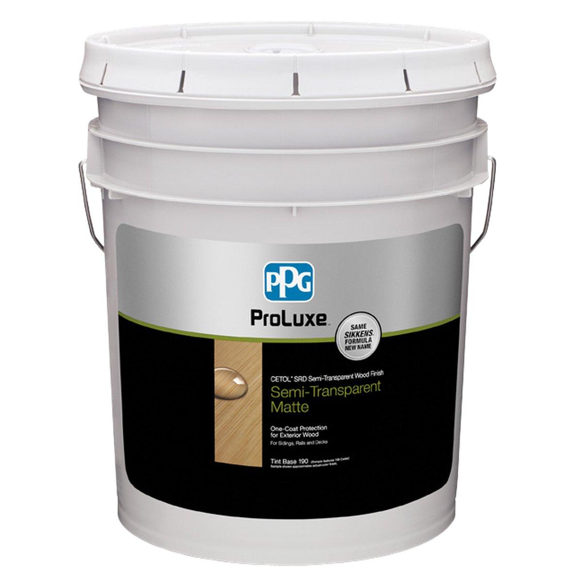 PPG Proluxe Cetol SRD SIK500-190/05 Wood Finish, Semi-Transparent, Liquid, 5 gal, Pail
