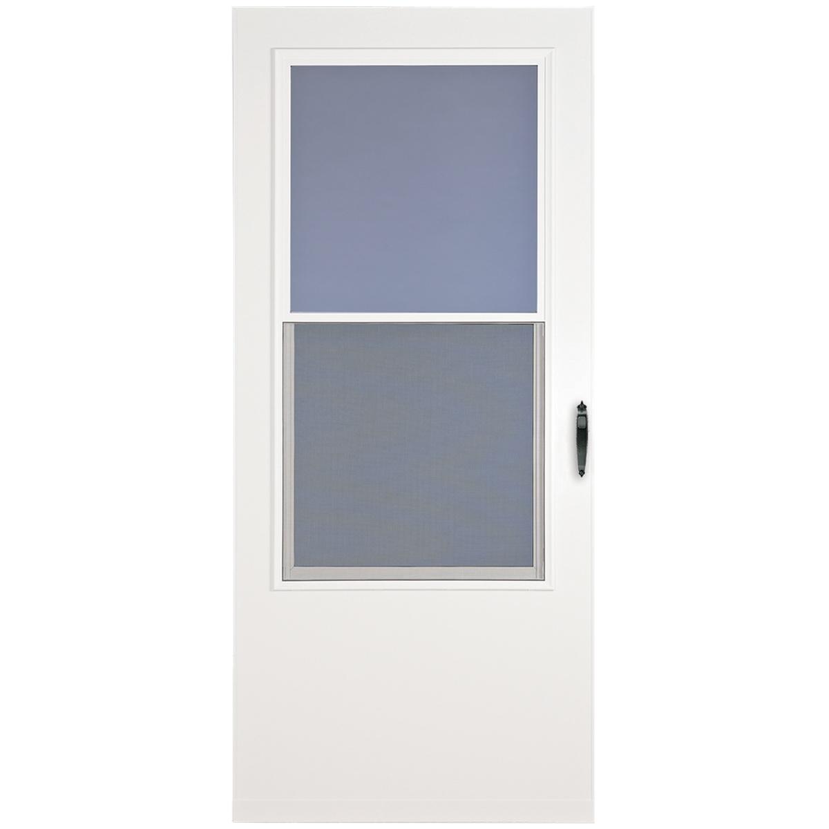 36-in x 80-in Larson 029832U Single-Vent Storm Door White