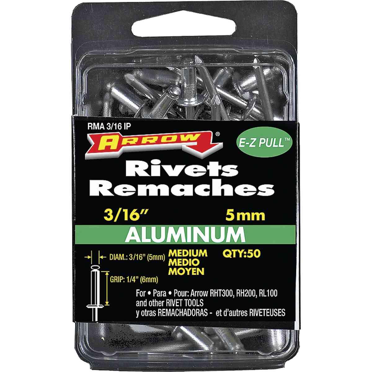 3/16" ALUM MEDIUM RIVET