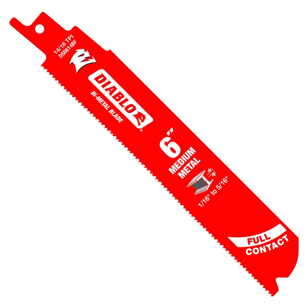 6 in. Bi-Metal Recip Blade for Medium Metal Cutting (3/32 in. to 5/16 in.) (5-Pack)