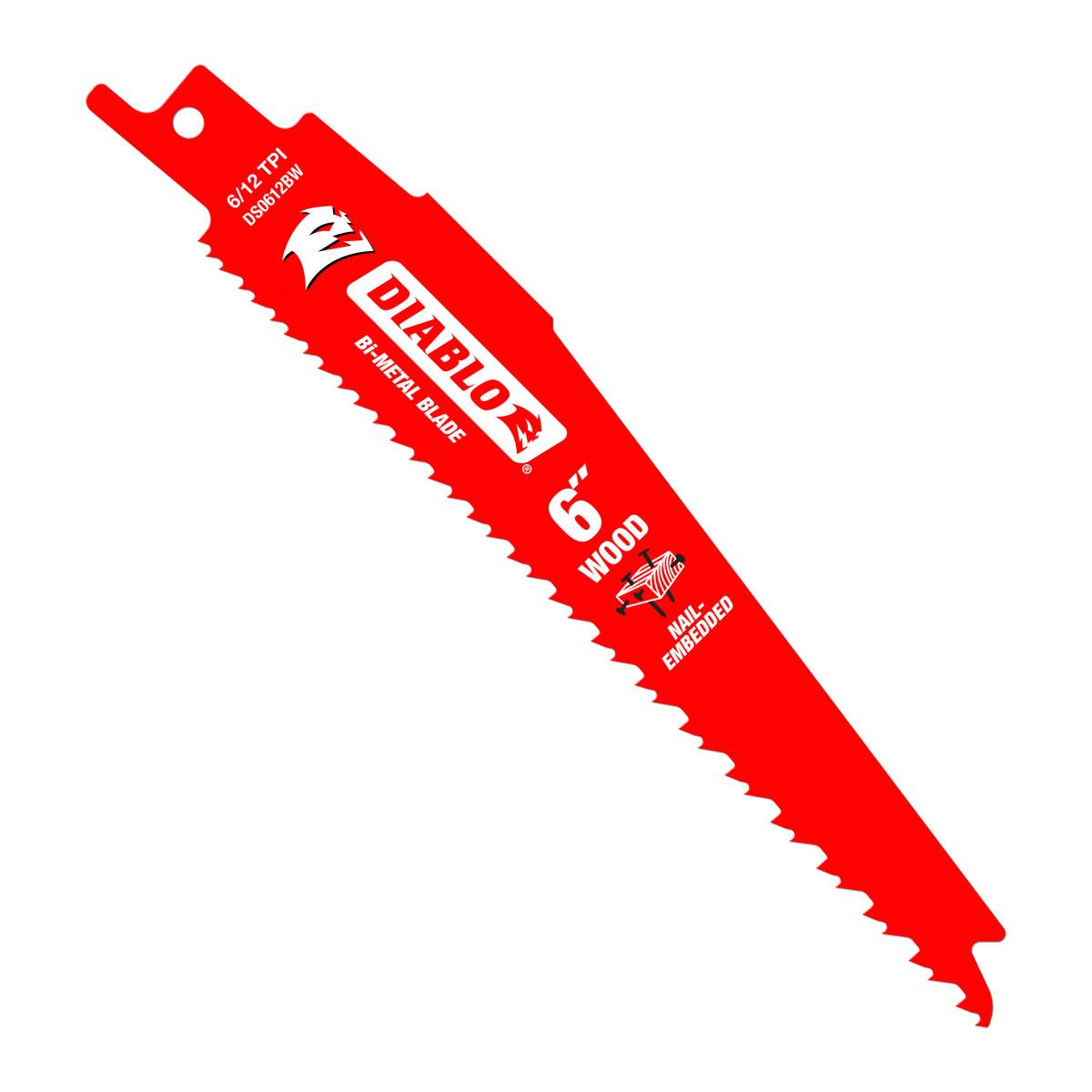 6 in. Bi-Metal Recip Blade for Nail Embedded Wood (5-Pack)