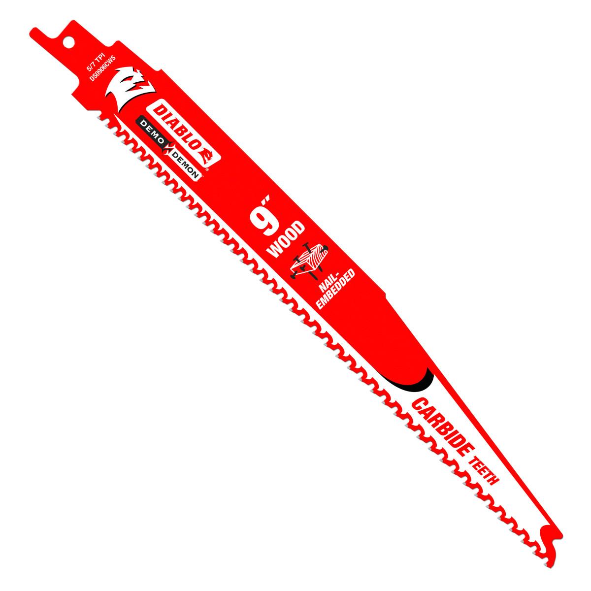 9 in. Demo Demon Carbide Recip Blade for Nail-Embedded Wood (3 Pack)