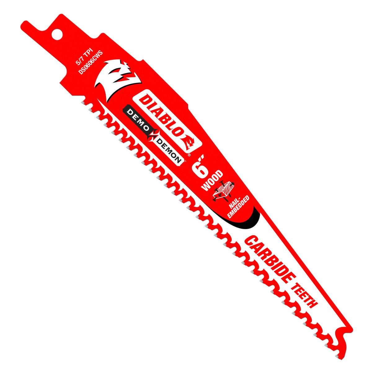 6 in. Demo Demon Carbide Recip Blade for Nail-Embedded Wood (3-Pack)