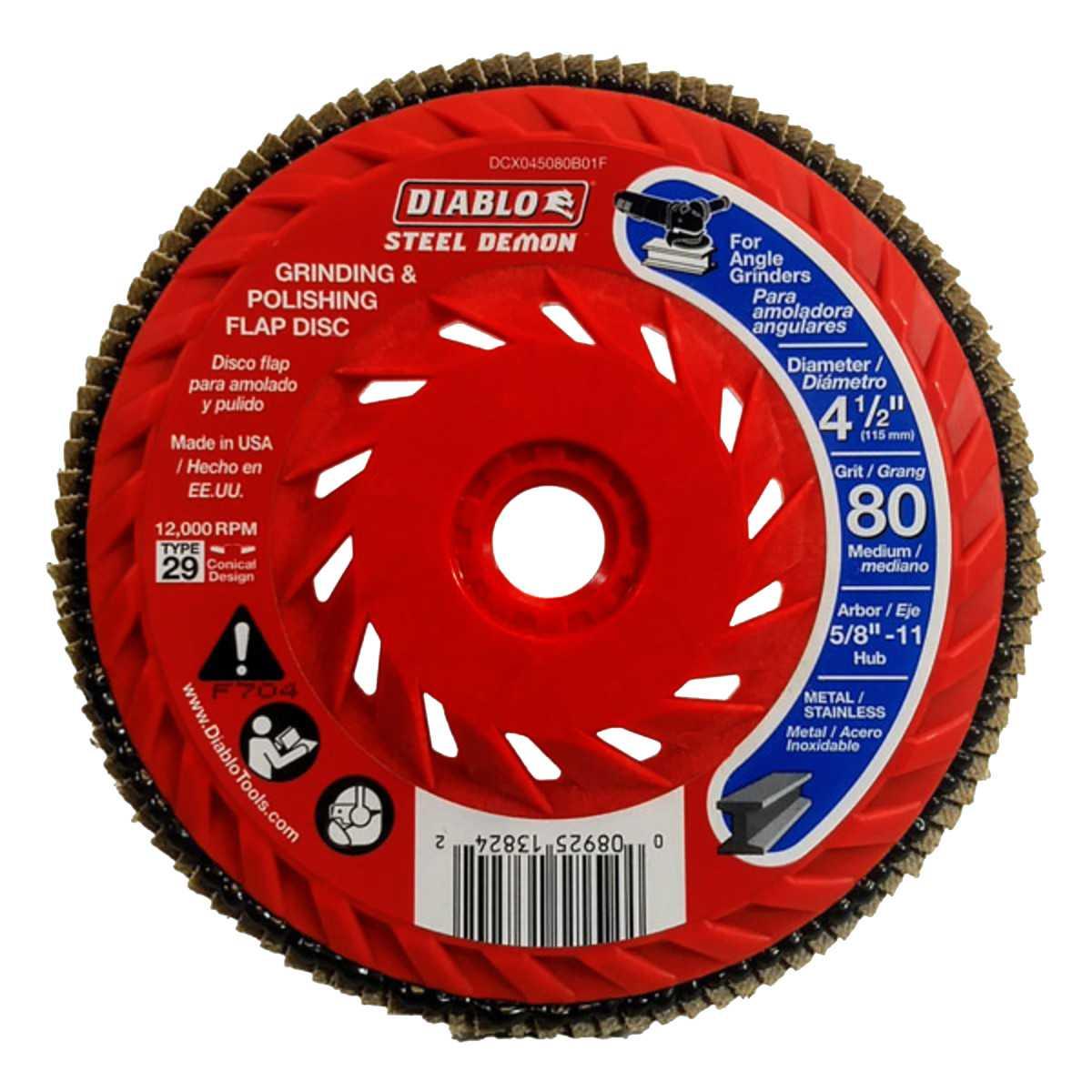 Flap Disc Integrated Hub 80G