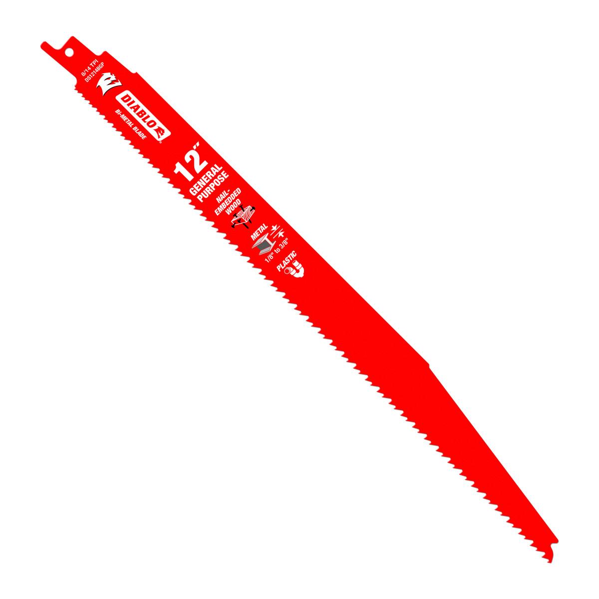 12 in. Bi-Metal Recip Blade for Nail-Embedded Wood, Metal, and Plastic (5-Pack)