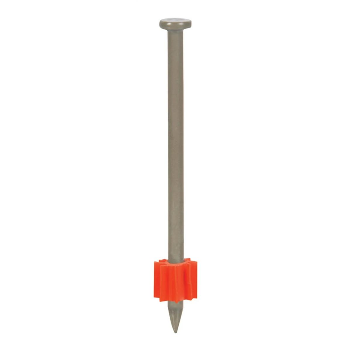 Ramset 1516E Ramguard Pin, 0.145 in Dia Shank, 2-1/2 in L, Steel, Zinc-Plated