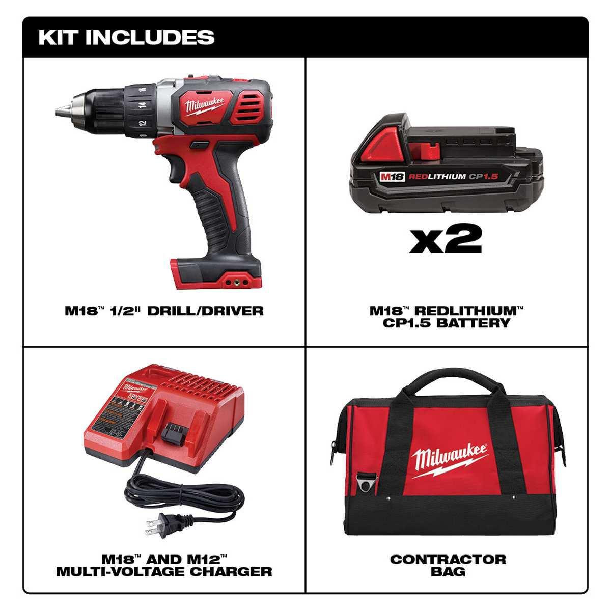 M18 Compact 1/2" Drill Driver Kt Alt #3