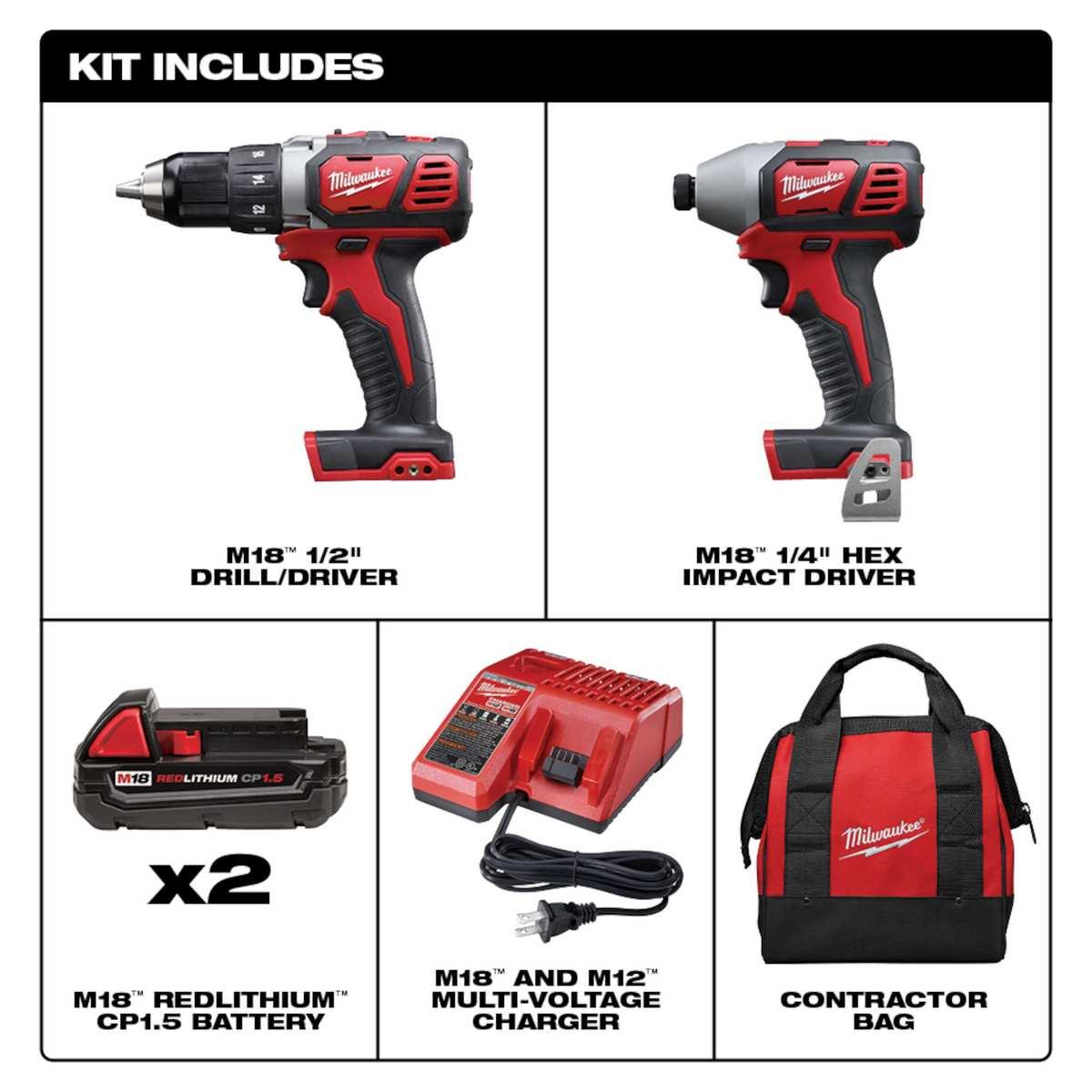 M18 Compact/Impact Drill Kit Alt #4