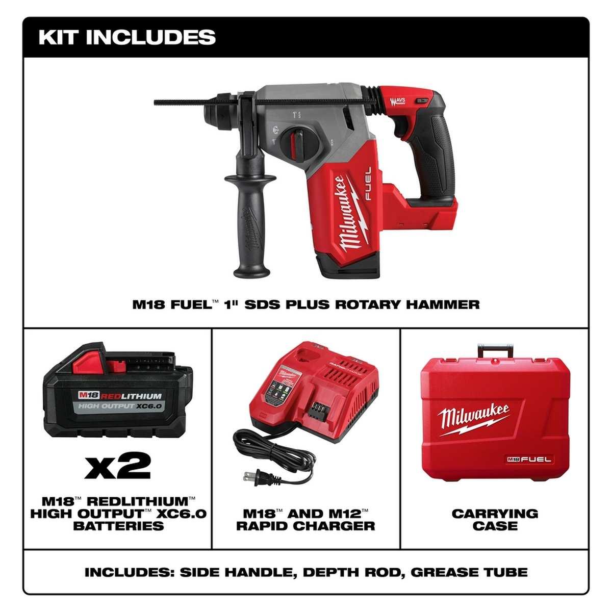 M18 Fuel 1" Sds + Rotary Hammer Alt #3