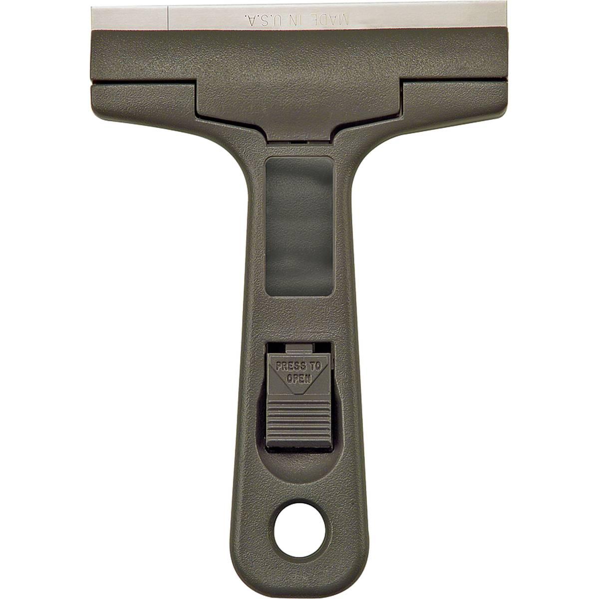 Hyde 33250 Glass Scraper, 1 in W Blade, Carbon Steel Blade