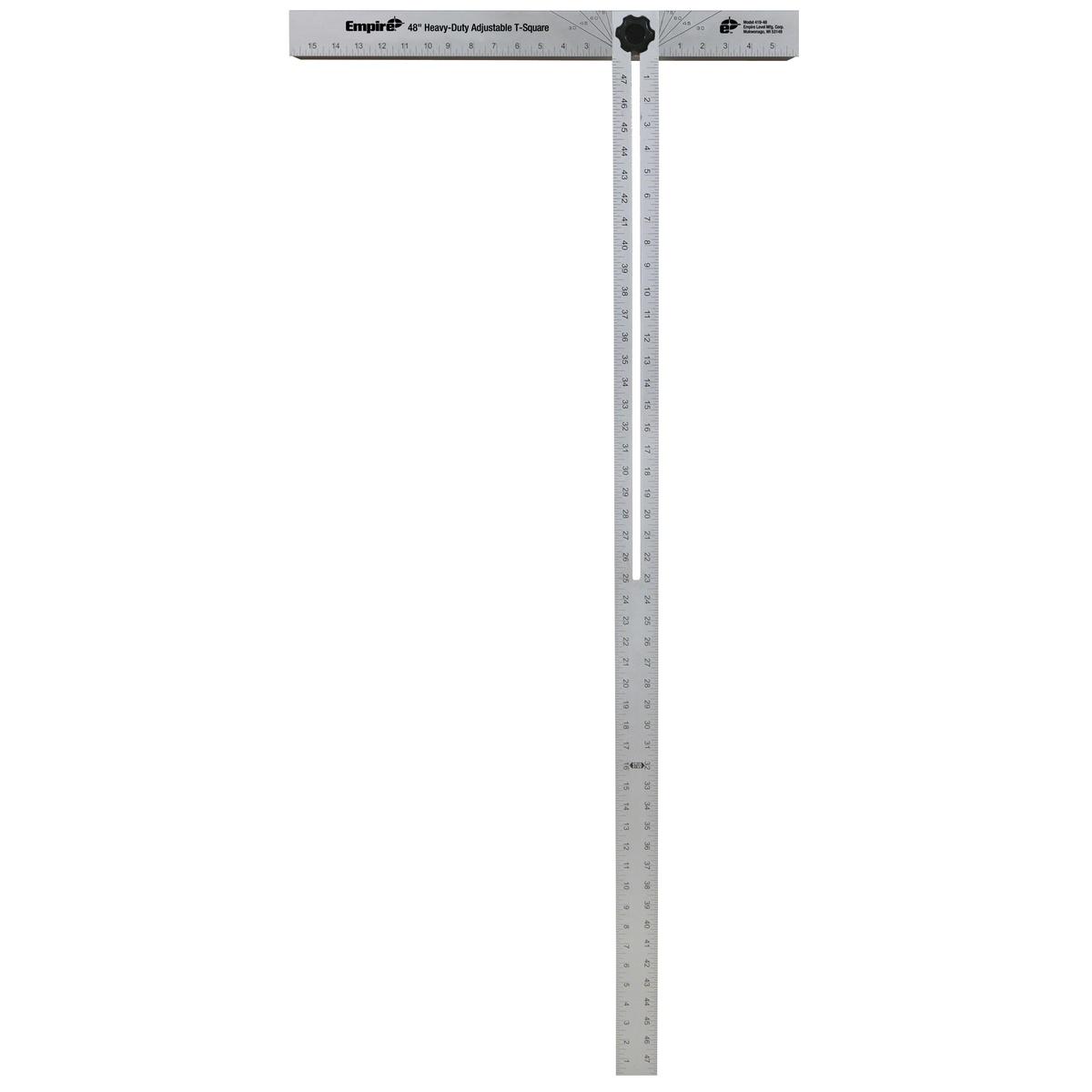 Empire 419-48 Drywall T-Square, 48 in L, 1/4 in Thick, SAE Graduation