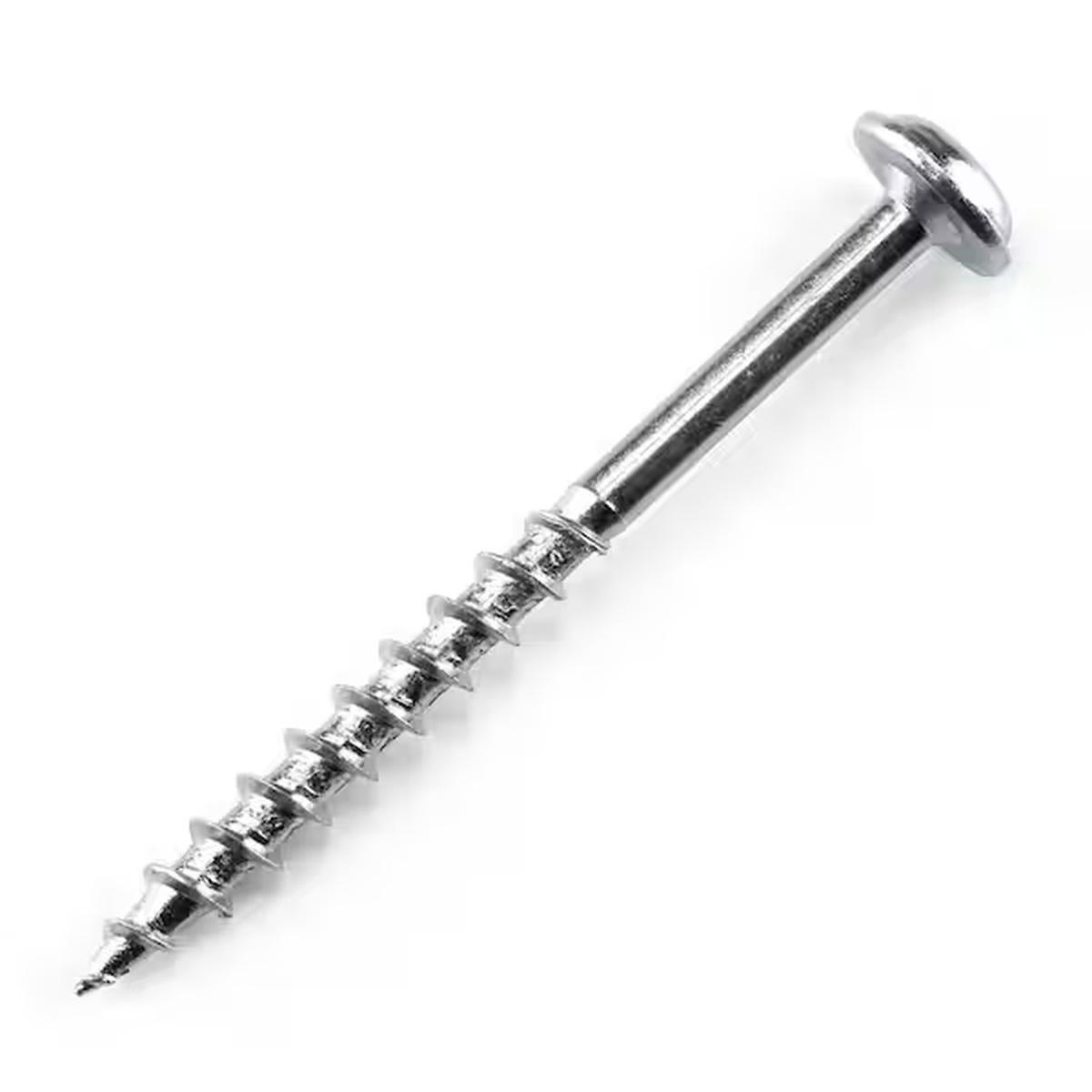 Kreg SML-C2 - 50 Pocket-Hole Screw, #8 Thread, 2 in L, Coarse Thread, Square Drive, Carbon Steel, Zinc, 50/PK Alt #1