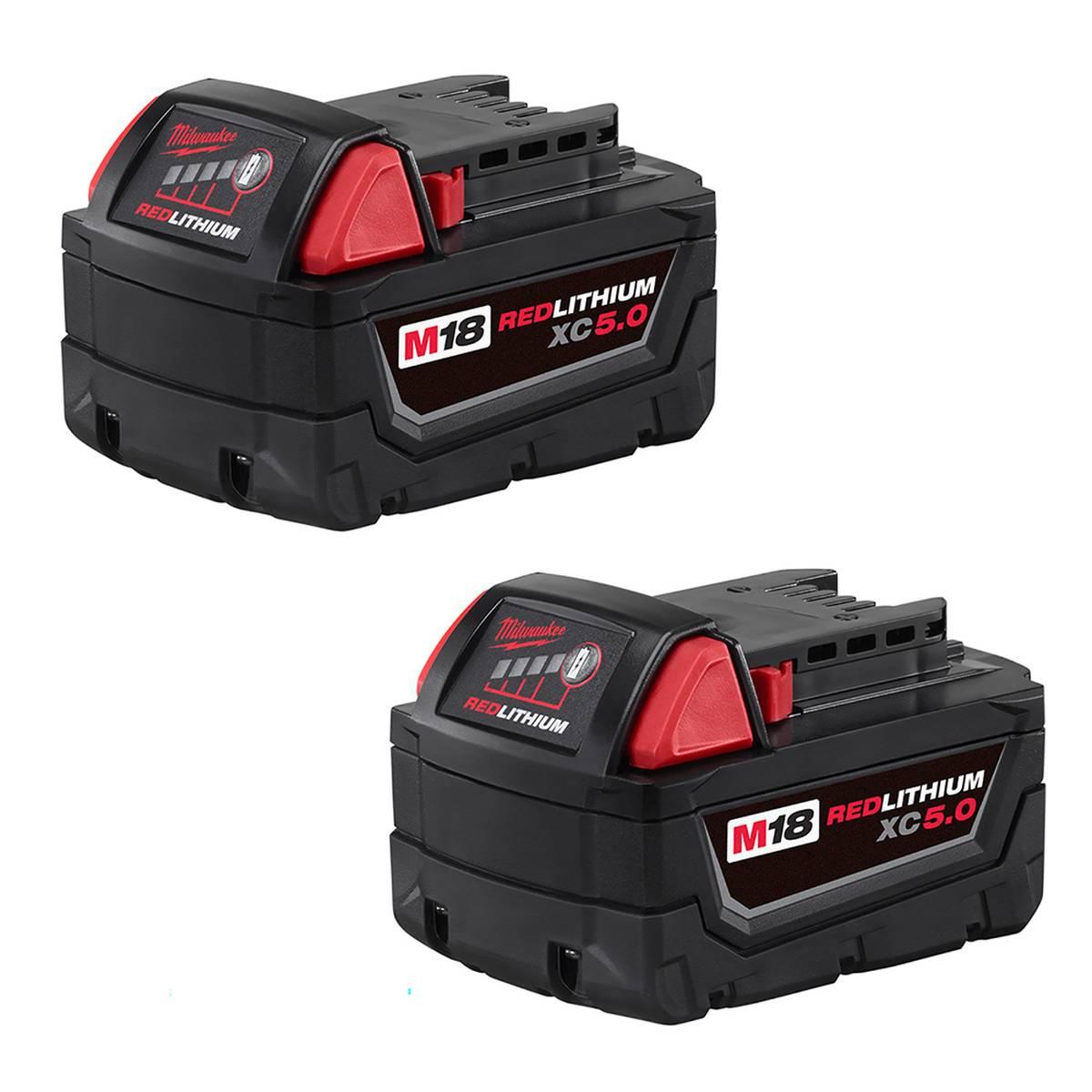 M18 Redlithium 5.0Ah Battery 2Pk