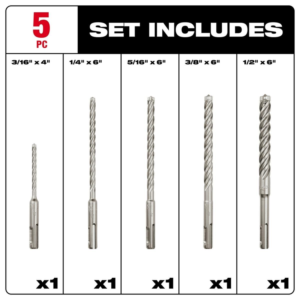 Sds Plus 4Ct Bit 5Pc Kit Alt #4