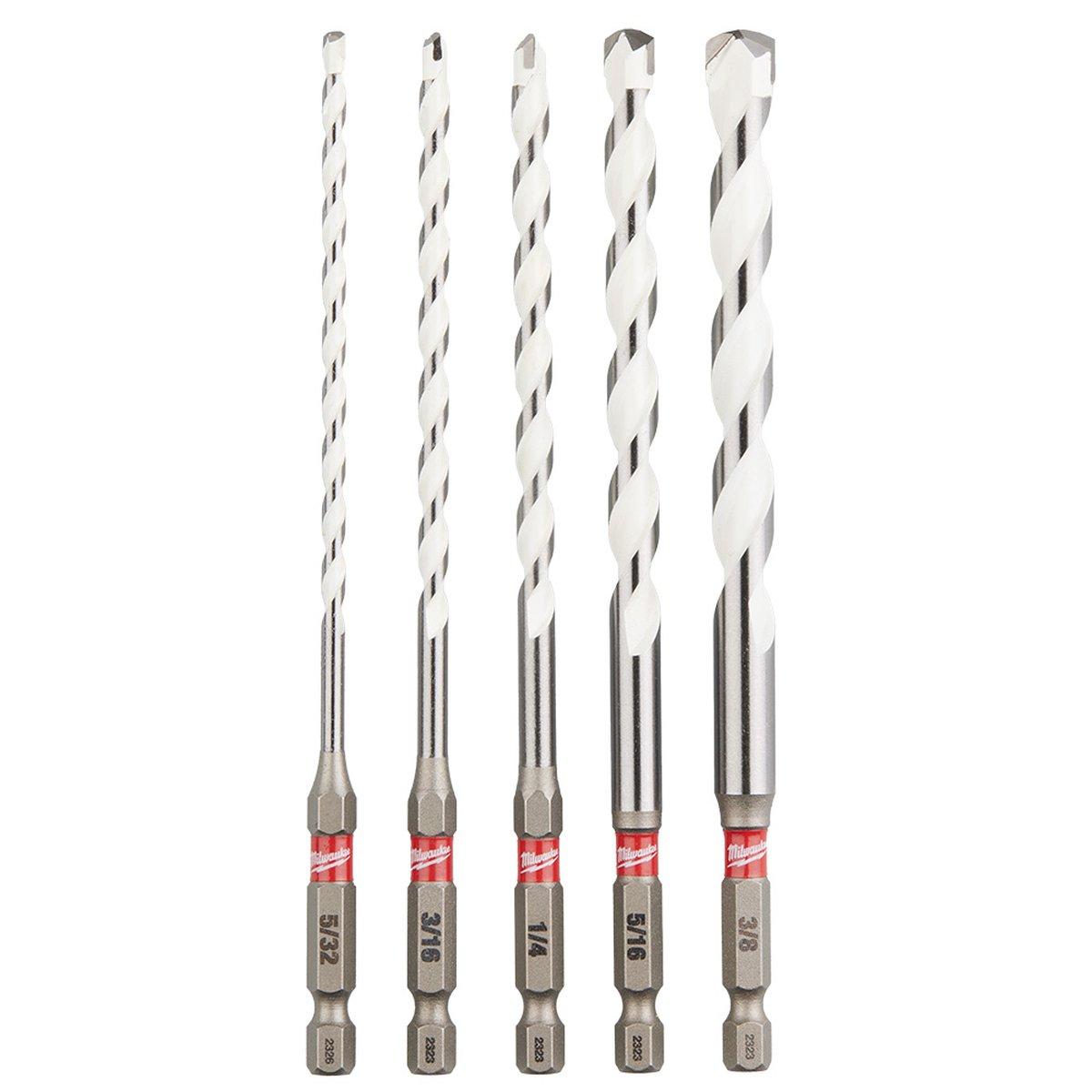 5Pc Multi-Material Drill Bit