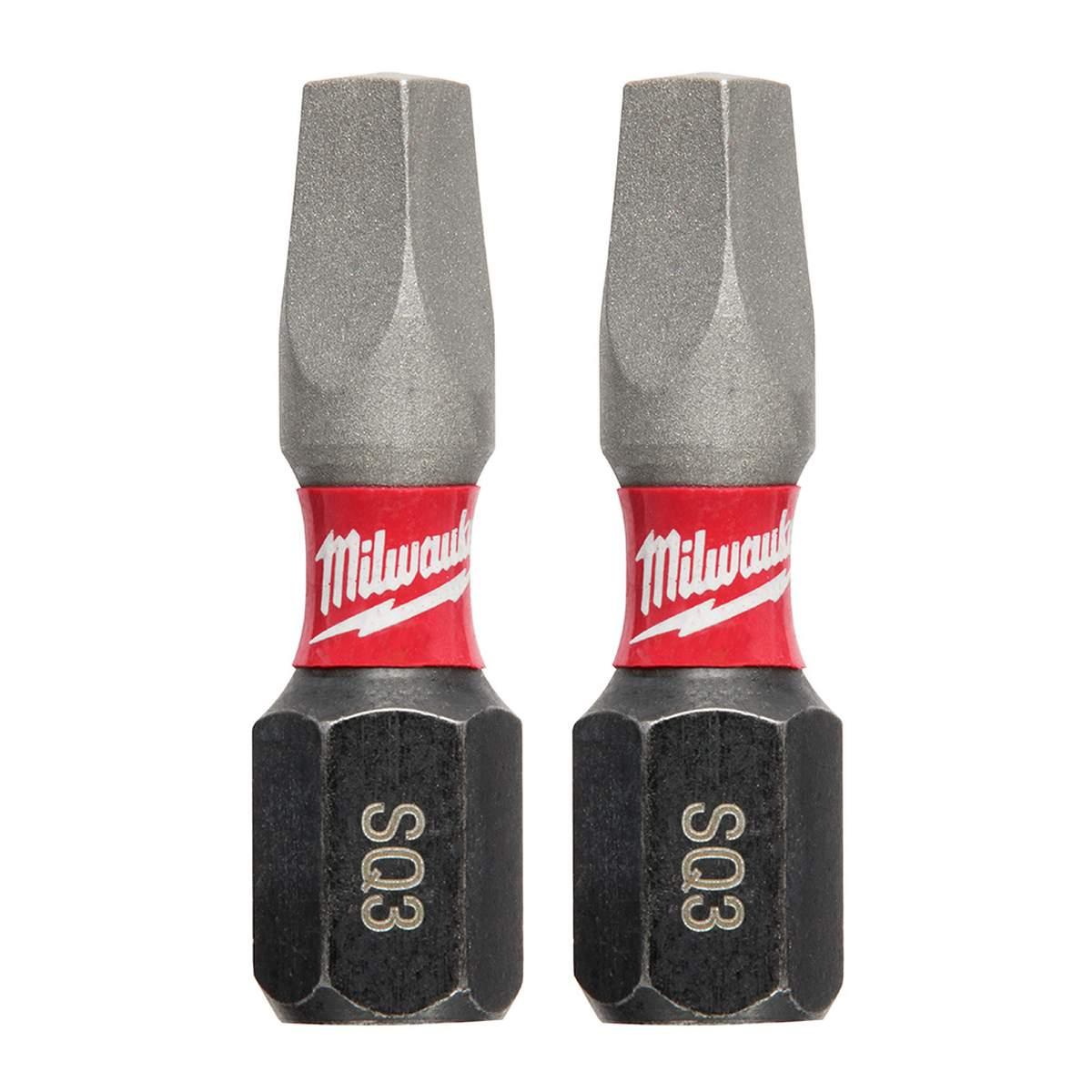 2PK 1" SQUARE RECESS BIT #3