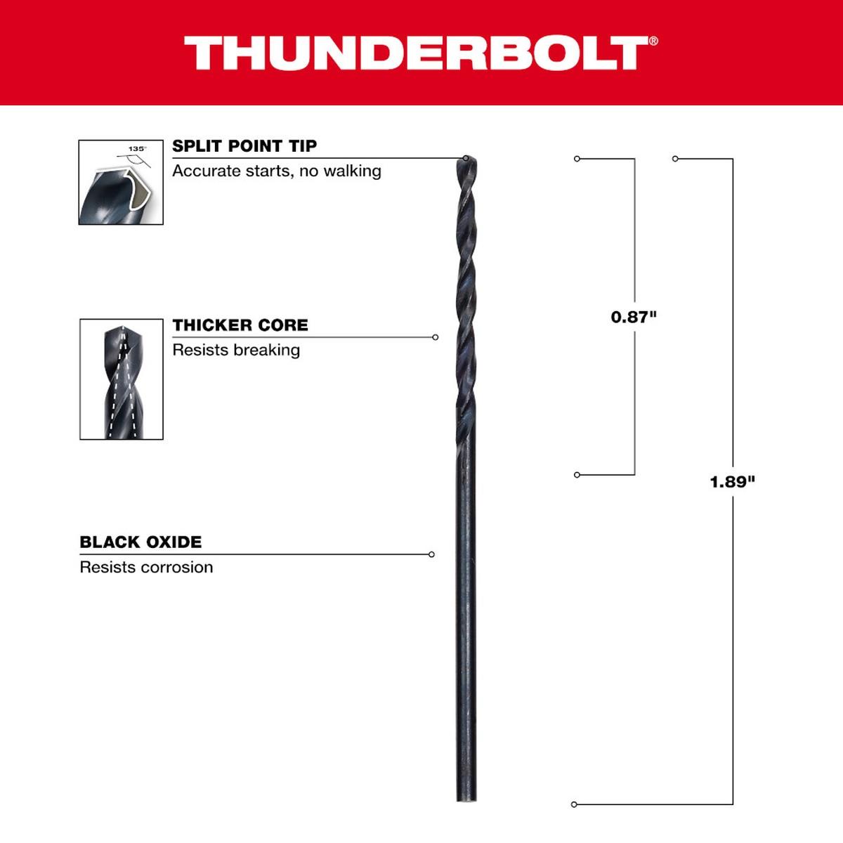 1/16" BLACK OXIDE DRILL BIT (2) Alt #1