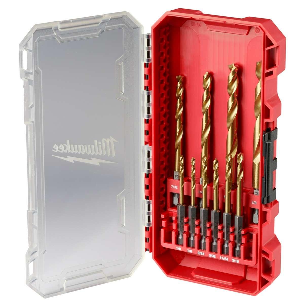 10Pc Titanium Drill Bit Kit