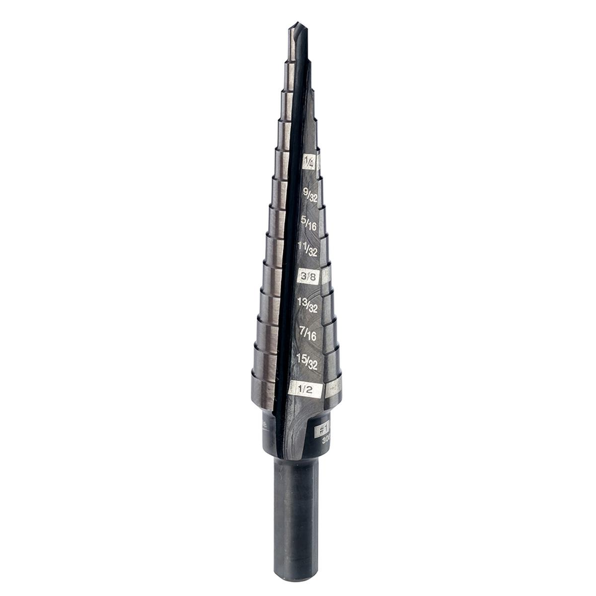 1/8" - 1/2" Step Drill Bit