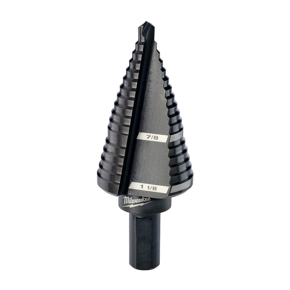 1/4" - 7/8" - 1-1/8" Step Drill