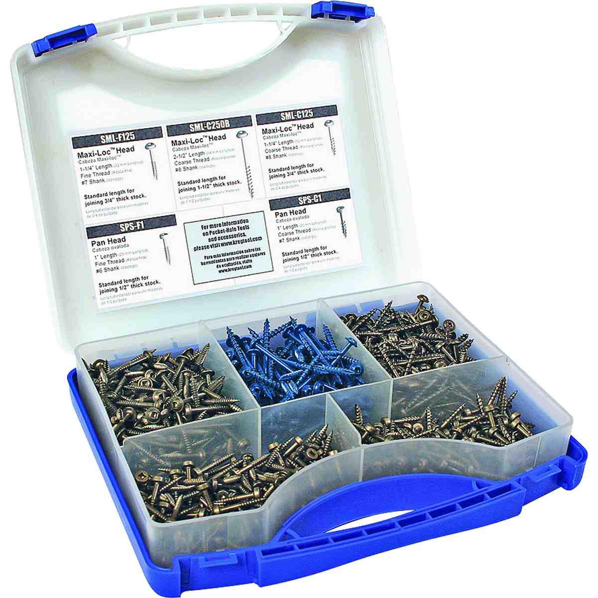 POCKET HOLE SCREW KIT 675PC