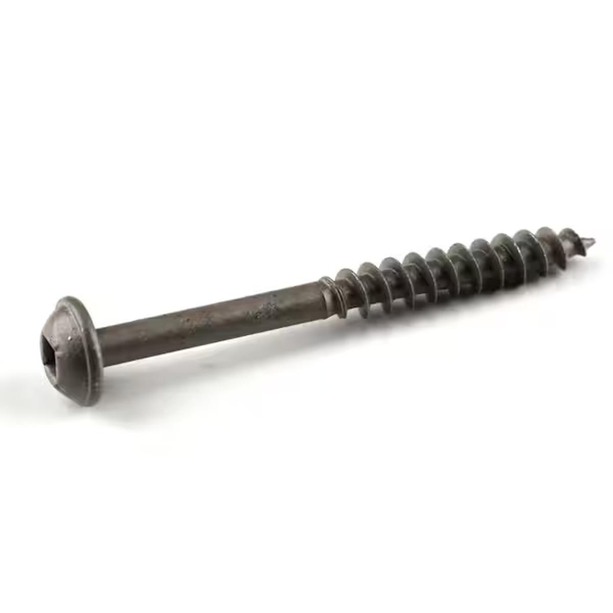 Kreg SML-C2X250-125 Pocket-Hole Screw, #14 Thread, 2-1/2 in L, Coarse Thread, Washer Head, Square Drive, Steel, 125 PK