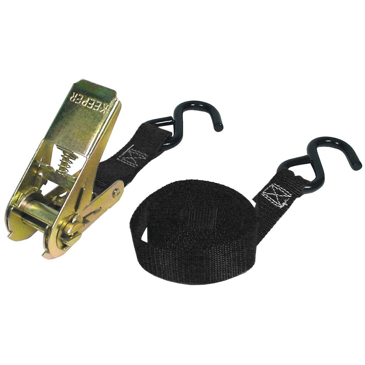 Keeper 89511 10' x 1" Black Tie-Down S-Hook 400 lbs