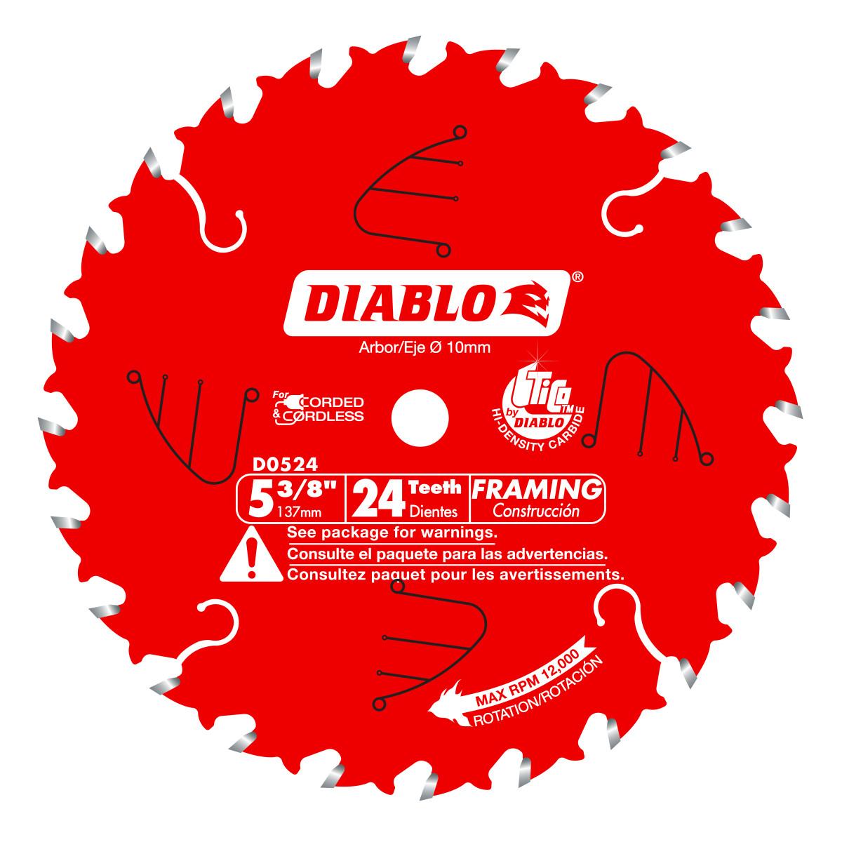 5-3/8 in. x 24 Tooth Framing Trim Saw Blade