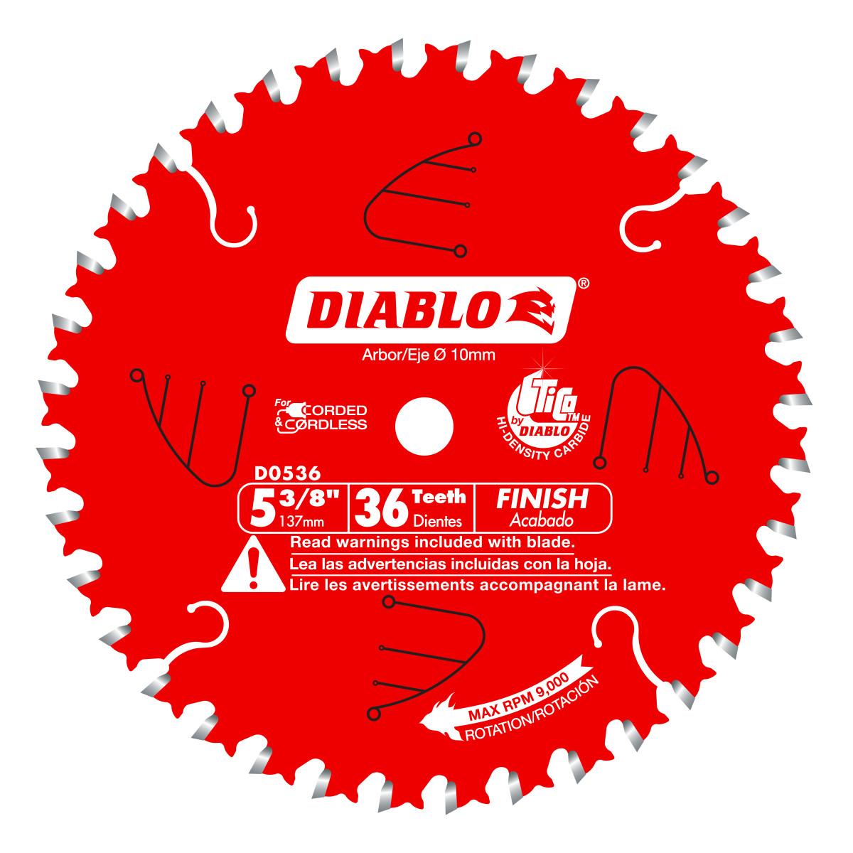 5-3/8 in. x 36 Tooth Finish Trim Saw Blade