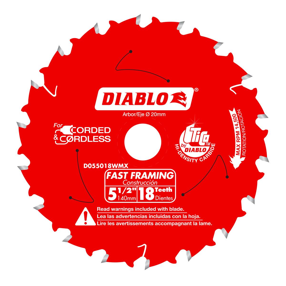 5-1/2 in. x 18 Tooth Fast Framing Saw Blade